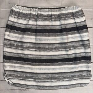 Striped Charcoal and White Ann Taylor Skirt Size Medium 
Business Casual Church